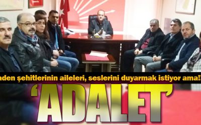 Maden Şehitlerinin Yakınları, “ADALET” İstiyor