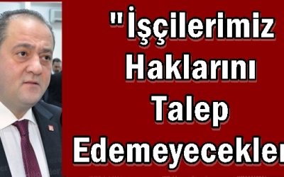 “İşçilerimiz Haklarını Talep Edemeyecekler”